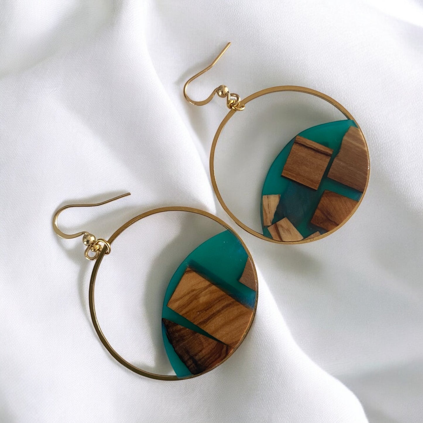 Boucles Cabas Bleu pétrole