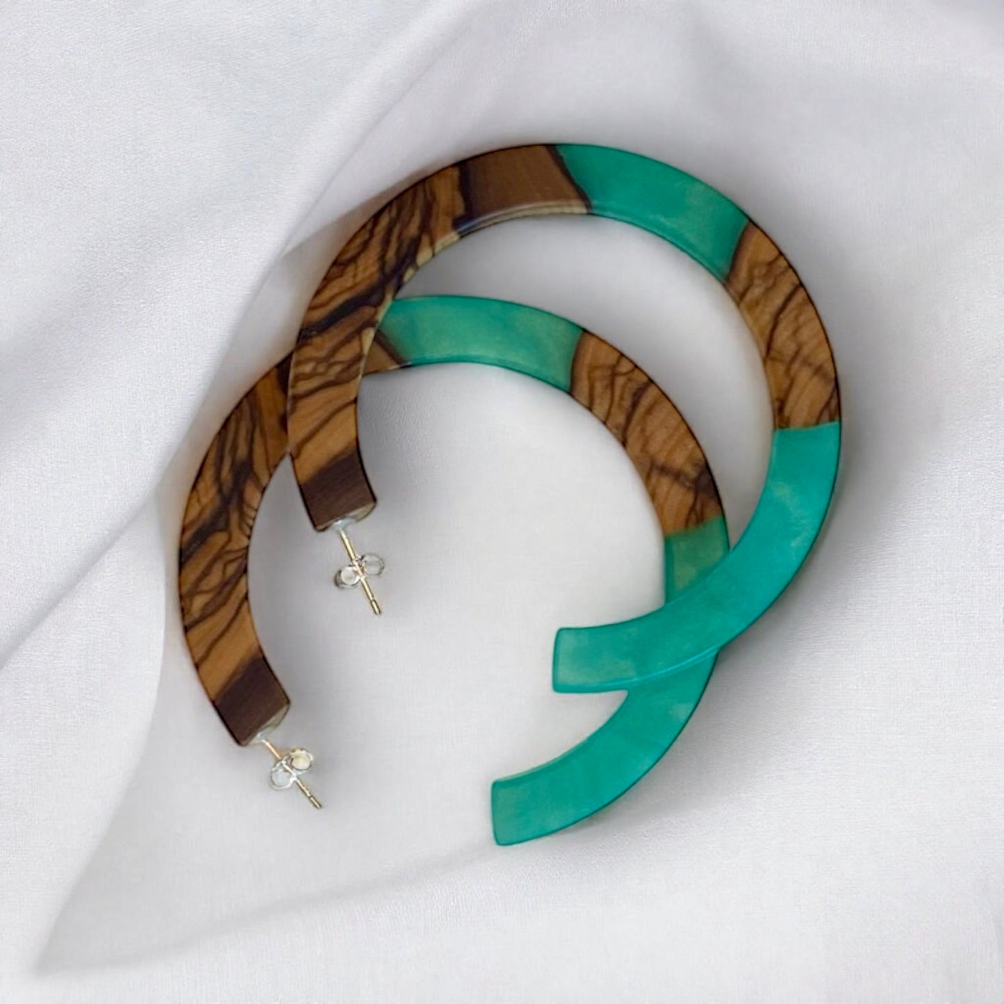 Créoles Galine Turquoise