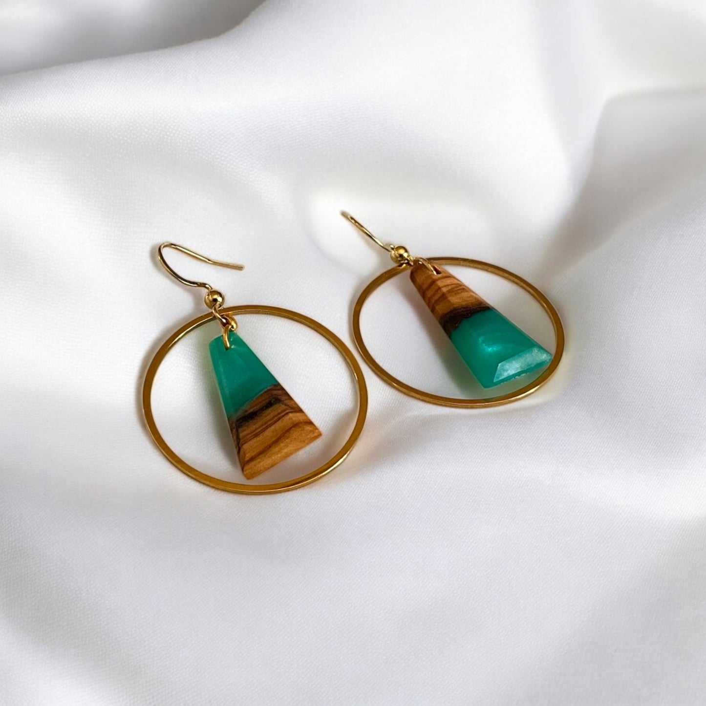 Boucles Cagnard Bleu pétrole