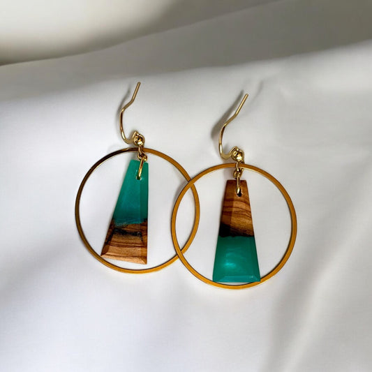 Boucles Cagnard Bleu pétrole