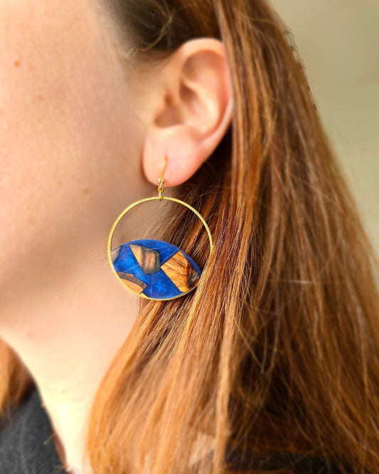 Boucles Cabas Bleu roi